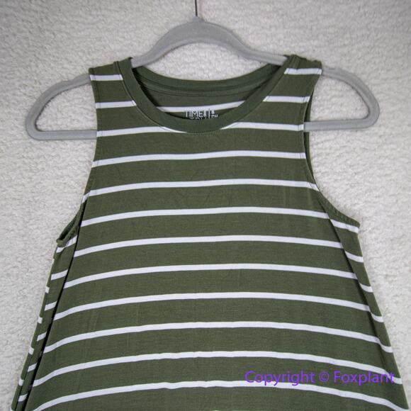Time and Tru Sleeveless striped‎ midi dress size Small - Picture 3 of 9